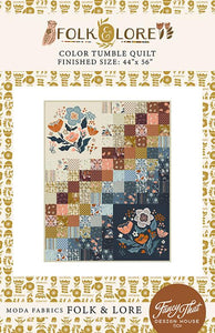 Color Tumble Quilt Kit by Fancy That Design House- Moda- 44 X 56"