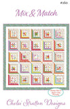 Mix and Match Quilt Pattern by Chelsi Stratton- Moda- 75 X 75"