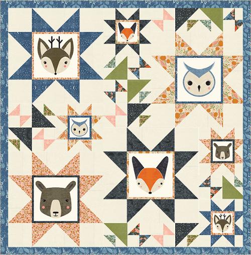 Woodland Friends Quilt Kit by Gingiber- Moda- 64