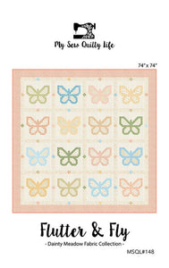 Flutter & Fly Quilt Kit using Dainty Meadow by Heather Briggs- Moda - 74 X 74"