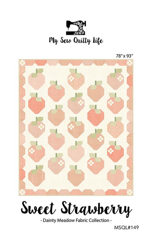 Sweet Strawberry Quilt Kit using Dainty Meadow by Heather Briggs- Moda - 78 X 93