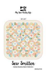 Sew Smitten Quilt Kit using Dainty Meadow by Heather Briggs- Moda - 56 X 56"