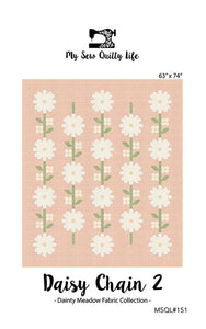 Daisy Chain 2 Quilt Kit using Dainty Meadow by Heather Briggs- Moda - 63 X 74"