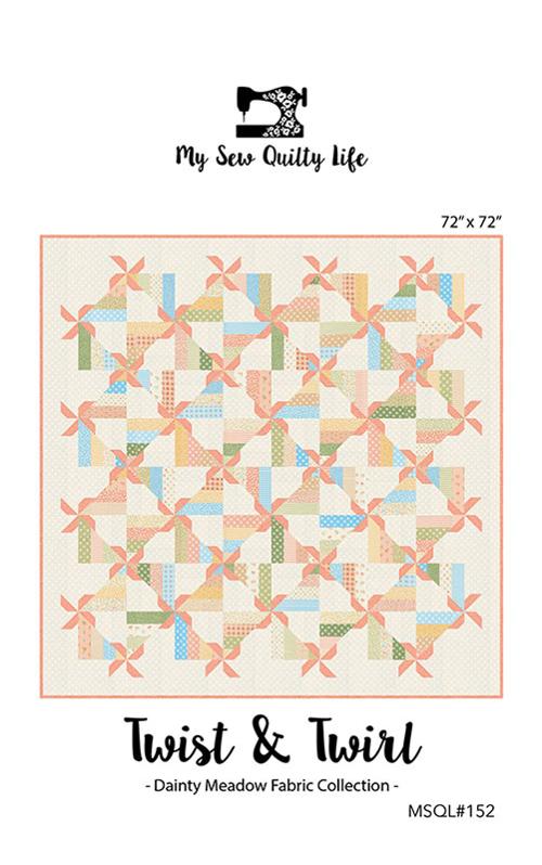 Twirl & Twist Quilt Kit using Dainty Meadow by Heather Briggs- Moda - 72 X 72