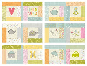 Hello World Kid's Book G SW P315  by Sweetwater - Moda- 10" X 10"