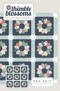 PREORDER  Sea Salt Quilt Kit in Rosemary Cottage by Camille Roskelley - Thimble Blossoms- Moda - 76" X 76"