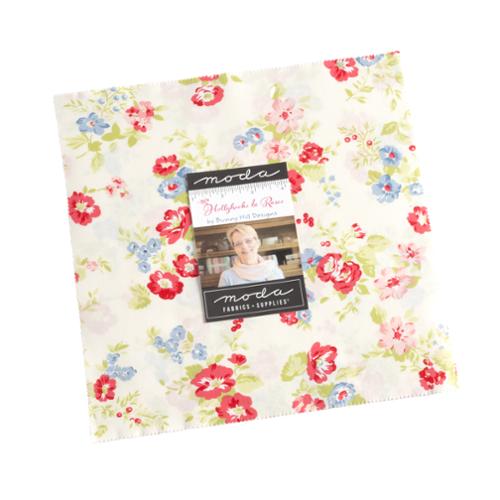 Hollyhocks and Roses Layer Cake 3050LC  by Bunny Hill Designs - Moda -