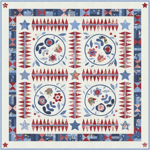 Grand Haven Quilt Kit KIT14980 by Minick & Simpson - Moda- 60 X 60