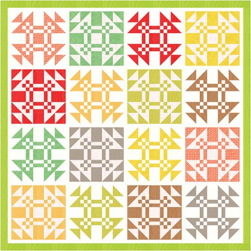 PREORDER Piazza Quilt Kit using the Portofino Collection Fig Tree- Moda-69