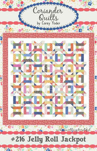 Jelly Roll Jackpot CQ 216 Pattern  by Corey Yoder- Moda- 70" X 70"