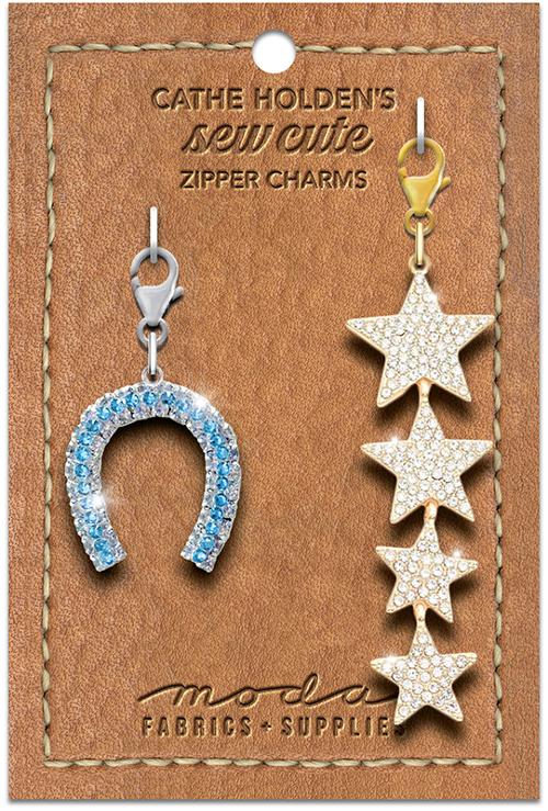 Horseshoe Stars Zipper Pulls 2ct by Cathe Holden