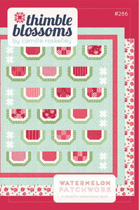 Watermelon Patchwork G TB 286 Pattern by Thimble Blossoms- 58" X 66"