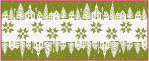 PREORDER Christmas Village Runner Quilt Kit using Buon Natale by Fig Tree - Moda-28 1/2 " X 69 1/2"