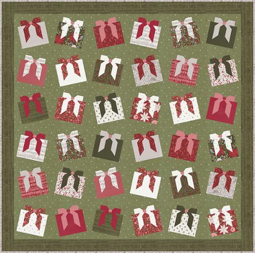 PREORDER Wrap It Up Quilt Kit using Berry and Pine by Lella Boutique- Moda- 74 1/2 X 74 1/2