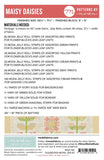 Maisy Daisies Pattern* MOD 140 by Fig Tree Quilts - Moda - 56 X 71"