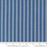 A Cat Named Stitch- Stitch Stripe Sea 55344 14 by Camille Roskelley - Moda- 1/2 Yard