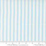 A Cat Named Stitch- Stitch Stripe Cream Sky 55344 22 by Camille Roskelley - Moda- 1/2 Yard