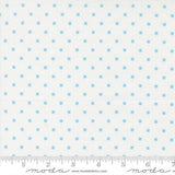 A Cat Named Stitch- Cosmo Square Dot Cream Sky 55345 22 by Camille Roskelley - Moda- 1/2 Yard