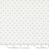 A Cat Named Stitch- Cosmo Square Dot Cream Grey 55345 25 by Camille Roskelley - Moda- 1/2 Yard