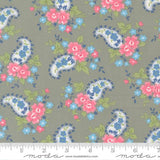 A Cat Named Stitch- Sweet Paisley Grey 55346 16 by Camille Roskelley - Moda- 1/2 Yard