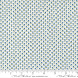 A Cat Named Stitch- June Tulip Cream Blue 55347 22 by Camille Roskelley - Moda- 1/2 Yard