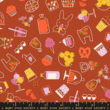 PREORDER Persimmon- Bun E's Market Cayenne RS1119 14 by Rashida Hale for Ruby Star Society-Moda- 1/2 Yard