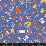 PREORDER Persimmon- Bun E's Market Twilight RS1119 16 by Rashida Hale for Ruby Star Society-Moda- 1/2 Yard