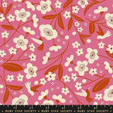 PREORDER Persimmon- Blossoms Hibiscus RS1121 11 by Rashida Hale for Ruby Star Society-Moda- 1/2 Yard
