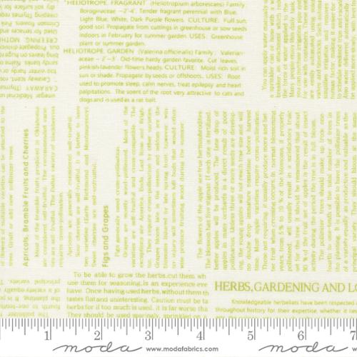 PREORDER Summers End Garden Collage Clover 35433 29 by Fig Tree- Moda -1/2 Yard