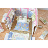 My Secret Garden- Garden Bunny Cottage Panel-Cloud 20989 11 by Stacy Iest Hsu- Moda- 36" X 60"