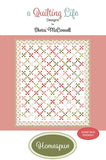 PREORDER Homespun Quilt Kit using Poinsettia and Pear by Sherri and Chelsi- Moda- 58" x 68"