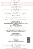 First Blooms Pattern G BHD 2216 by Bunny Hill Designs  - 50 x 50"