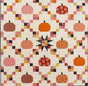 Favorite Flowers Pumpkin Spice Quilt Kit -60x60 - Ruby Star Society