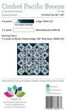 Ombre Pacific Breeze Pattern by V and Co- Moda- 68" X 68"