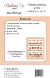 Pumpkin Hollow Pattern G QLD 279 by Sherri McConnell from  A Quilting Life- 50 X 57"