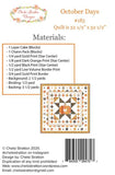 October Days G CSD 183 Pattern by Chelsi Stratton- Moda- 52 X 52"