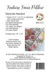 Feature Focus Pillow Pattern G* BNB 2523 Branch & Blume- Moda- 18 X 18"