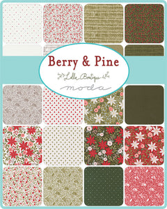 PREORDER Berry and Pine Half Yard Bundle 5240HYB by Lella Boutique- Moda- 32 Prints