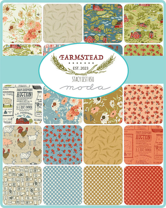 Farmstead Fat Quarter Bundle 20900AB  by  Stacy  Lest Hsu- Moda- 33 Prints