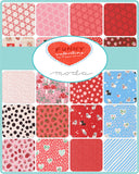 Funny Valentine Tiny Hearts Champagne White 37148 31 by Lizzy House - Moda- 1/2 Yard
