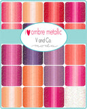 I Heart Ombre - Metallic Dessert Roll by V and Co. - Moda Fabrics