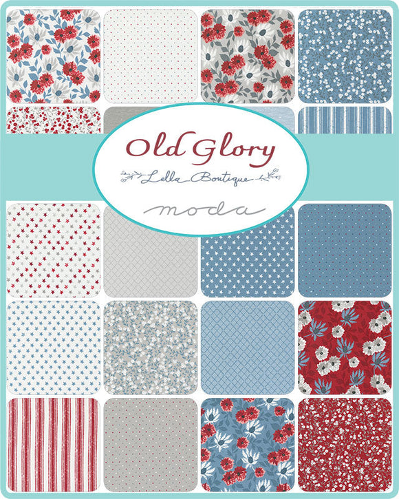 Old Glory One Yard Bundle  52001Y by Lella Boutique for Moda - 27 Prints