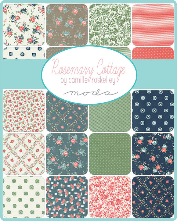 PREORDER  Rosemary Cottage One Yard Bundle 55310AB by Camille Roskelley - Moda - 40 Prints