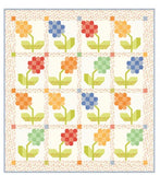 PREORDER Hyacinth Quilt Kit using Butternut & Sage by Fig Tree- Moda-72.5" X 76.5"