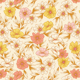 Tinted Blooms Amber BLC11107 from Bloomcore by Art Gallery Fabrics- 1/2 Yard