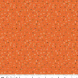 Calico Squares Autumn C12849 by Lori Holt for Riley Blake Designs- 1/2 Yard