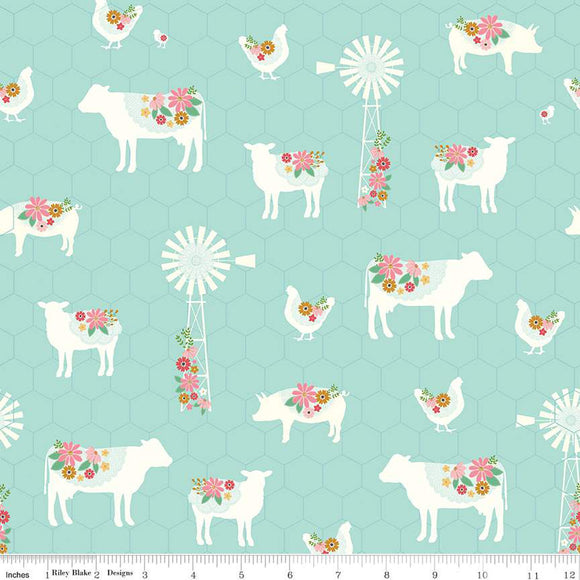 Sweet Acres Farm C13211-SONGBIRD by Beverly McCullough for Riley Blake Designs -1 yard