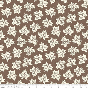 Shades of Autumn Leaves C13472-BROWN  -Riley Blake Designs-