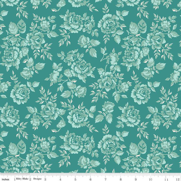 Home Town Parry Teal C13580-TEAL by Lori Holt of Bee in My Bonnet -Riley Blake Designs- 1/2 Yard