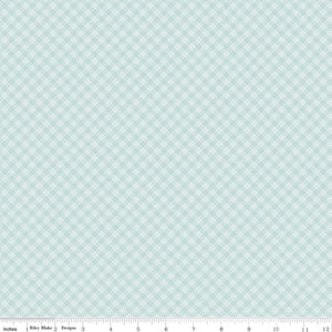 Bunny Trail Plaid C14256-POWDER by Dani Mogstad for Riley Blake Fabric- 1/2 YARD